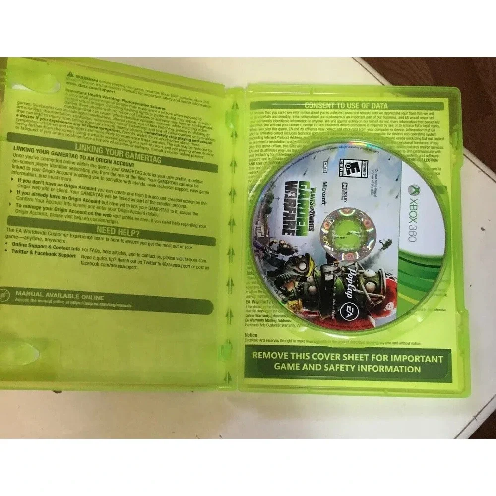Plants vs. Zombies: Garden Warfare (Microsoft Xbox 360, 2014)